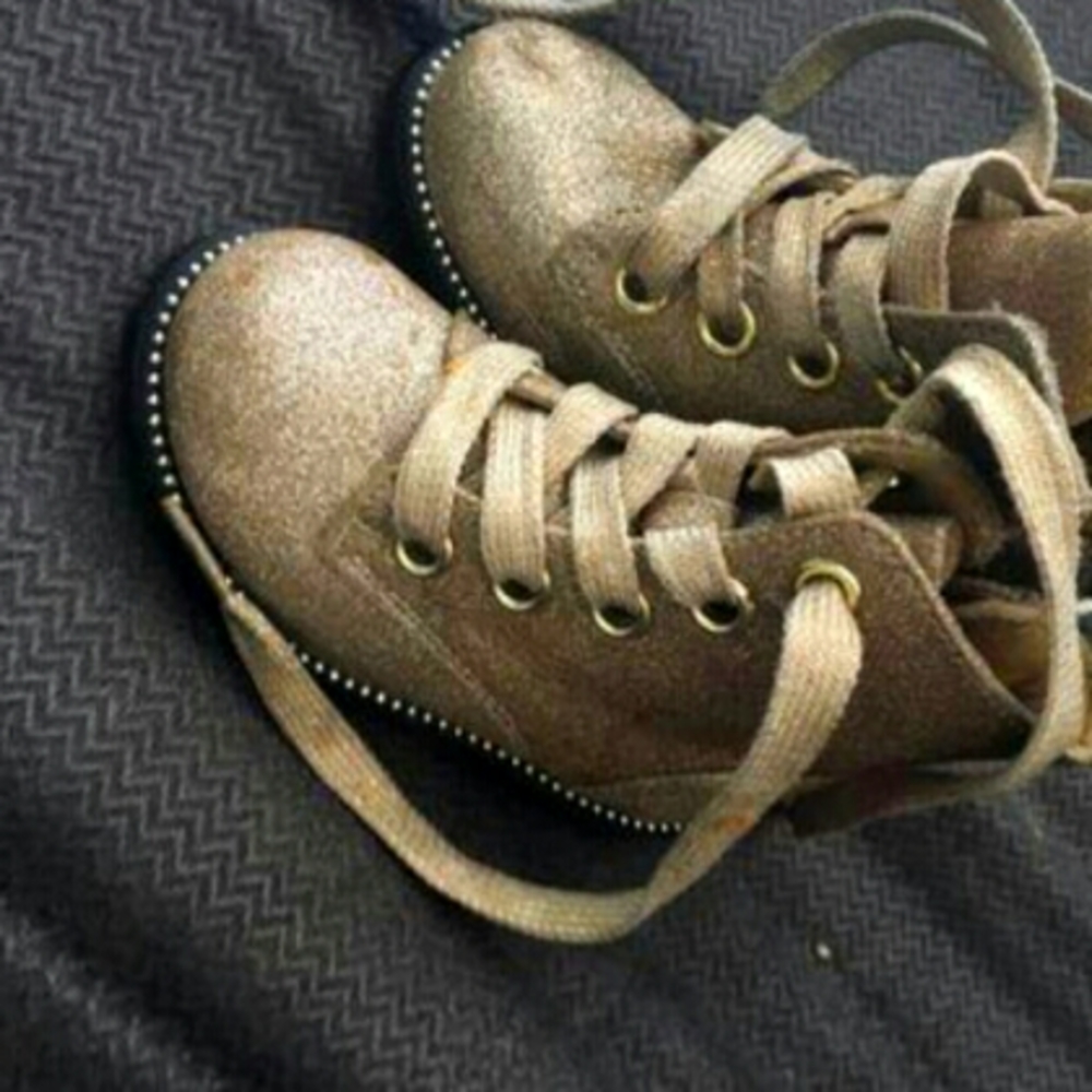 Gold Glitter boots